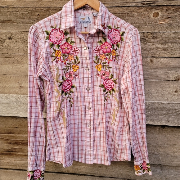 Panhandle Slim Pink Snap Front Shirt - Picture 2 of 7